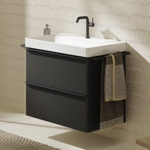 hansgrohe Xelu Q Waschtischunterschrank 78 x 60,5 cm, 2 Schubkästen, Griff mattschwarz
