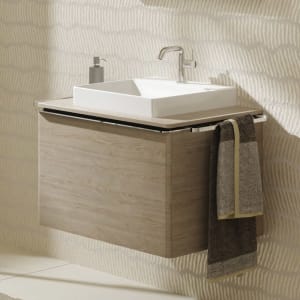 hansgrohe Xelu Q Waschtischunterschrank für Konsole 78 x 48,5 cm, 1 Schubkasten, Griff chrom