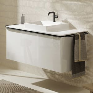 hansgrohe Xelu Q Waschtischunterschrank für Konsole 118 x 48,5 cm, 1 Schubkasten, Griff mattschwarz
