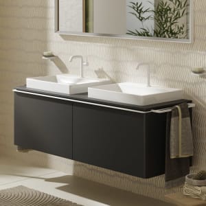 hansgrohe Xelu Q Waschtischunterschrank für Konsole 156 x 48,5 cm, 2 Schubkästen, Griff mattweiß
