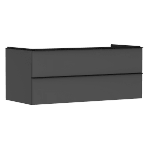 hansgrohe Xelu Q Waschtischunterschrank für Konsole 118 x 48,5 cm, 2 Schubkästen, Griff mattschwarz