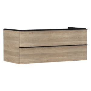 hansgrohe Xelu Q Waschtischunterschrank für Konsole 118 x 48,5 cm, 2 Schubkästen, Griff mattschwarz