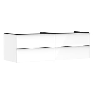 hansgrohe Xelu Q Waschtischunterschrank für Konsole 156 x 48,5 cm, 4 Schubkästen, Griff chrom