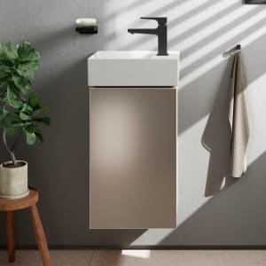 hansgrohe Xevolos E Waschtisch mit Unterschrank 36 cm mit Hahnloch rechts, Türanschlag rechts
