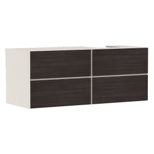hansgrohe Xevolos E Waschtischunterschrank 137 x 55,5 cm mit 4 Schubkästen für Konsole und Aufsatzwaschtisch rechts