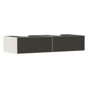 hansgrohe Xevolos E Waschtischunterschrank 137 x 27,5 cm mit 2 Schubkästen für Konsole und 2 Aufsatzwaschtische