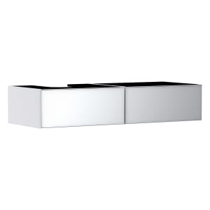 hansgrohe Xevolos E Waschtischunterschrank 137 x 27,5 cm mit 2 Schubkästen für Konsole und Aufsatzwaschtisch links