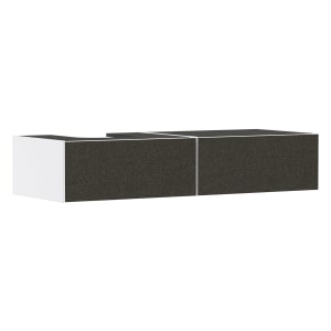 hansgrohe Xevolos E Waschtischunterschrank 137 x 27,5 cm mit 2 Schubkästen für Konsole und Aufsatzwaschtisch links
