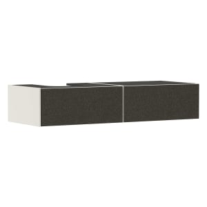 hansgrohe Xevolos E Waschtischunterschrank 137 x 27,5 cm mit 2 Schubkästen für Konsole und Aufsatzwaschtisch links