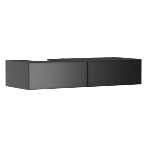 hansgrohe Xevolos E Waschtischunterschrank 137 x 27,5 cm mit 2 Schubkästen für Konsole und Aufsatzwaschtisch links