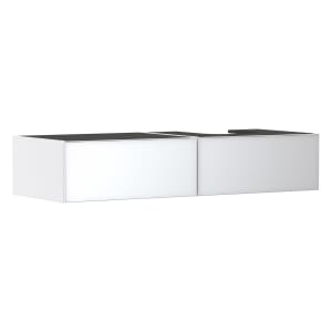 hansgrohe Xevolos E Waschtischunterschrank 137 x 27,5 cm mit 2 Schubkästen für Konsole und Aufsatzwaschtisch rechts