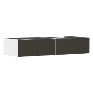 hansgrohe Xevolos E Waschtischunterschrank 137 x 27,5 cm mit 2 Schubkästen für Konsole und Aufsatzwaschtisch rechts