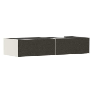 hansgrohe Xevolos E Waschtischunterschrank 137 x 27,5 cm mit 2 Schubkästen für Konsole und Aufsatzwaschtisch rechts