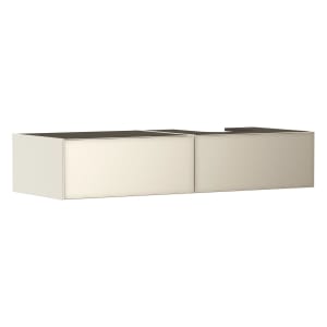 hansgrohe Xevolos E Waschtischunterschrank 137 x 27,5 cm mit 2 Schubkästen für Konsole und Aufsatzwaschtisch rechts