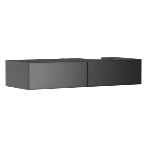 hansgrohe Xevolos E Waschtischunterschrank 137 x 27,5 cm mit 2 Schubkästen für Konsole und Aufsatzwaschtisch rechts
