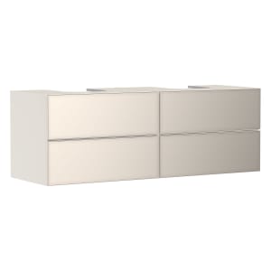 hansgrohe Xevolos E Waschtischunterschrank 157 x 55,5 cm mit 4 Schubkästen für Konsole und 2 Aufsatzwaschtische