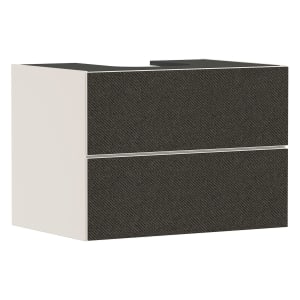 hansgrohe Xevolos E Waschtischunterschrank 78 x 55,5 cm mit 2 Schubkästen für Konsole mit Ausschnitt mittig für Aufsatzwaschtisch