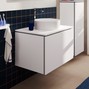 hansgrohe Xilesa E Waschtischunterschrank 78 cm mit 1 Auszug für Konsole mit Ausschnitt mittig
