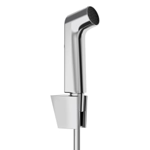 hansgrohe Bidette Handbrause 1jet S EcoSmart mit Porter S Brausehalter und Brauseschlauch 125 cm