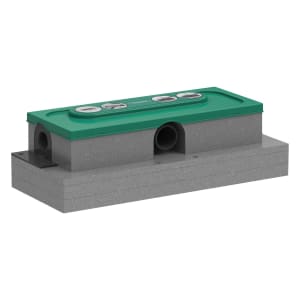 hansgrohe uBox universal Grundkörper für Duschrinnen, Ablaufgehäuse für flache Installation