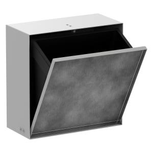 hansgrohe XtraStoris Rock Einbau Abfalleimer mit befliesbarer Tür 300/300/140