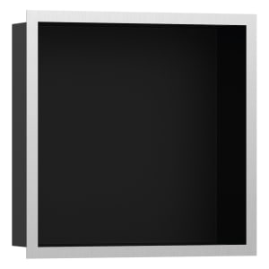 hansgrohe XtraStoris Individual Wandnischen-Einbaubox mit Designrahmen 30 x 10 x 30 cm
