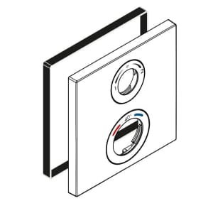 hansgrohe Ersatz-Rosette 15,5 x 15,5 cm für Thermostate