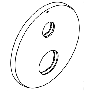 hansgrohe Rosette MTC/Absperrvtl. iBox univ.