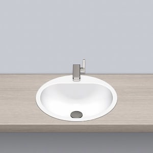 Alape Einbaubecken EW 3.2, kreisförmig mit 47,5 cm Ø ohne Überlauf