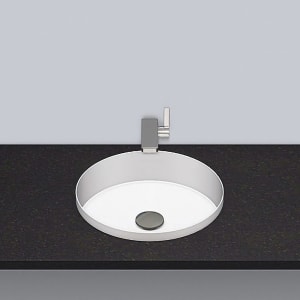 Alape Unisono Einbaubecken EB.KE375, kreisförmig mit 37,5 cm Ø, ohne Überlauf