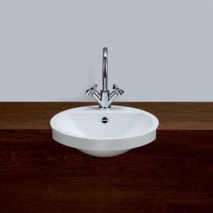 Alape Halbeinbaubecken HB.S450H, kreisförmig mit 45 cm Ø