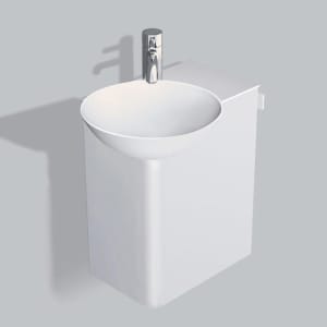 Alape Insert.storage Waschplatz WP.Insert1, Ø 30 cm Schalenbecken links
