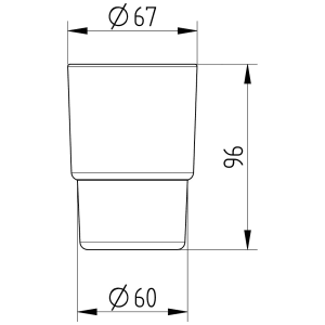 Avenarius Ersatzglas für Glashalter
