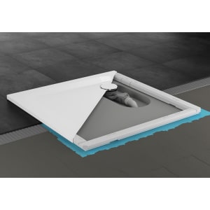 Bette Ultra Duschwanne superflach 100 x 90 x 2,5 cm mit Minimum-Wannenträger