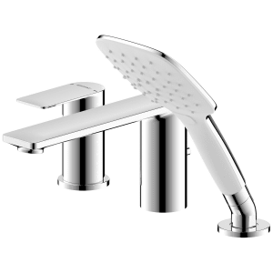 Bravat Milano Dreiloch-Wannenrandarmatur