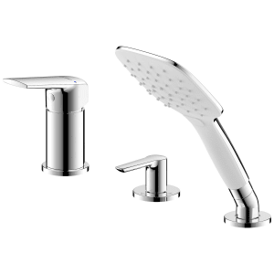 Bravat Valencia Dreiloch-Wannenrandarmatur ohne Wanneneinlauf