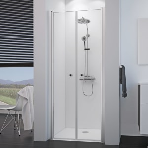 Breuer ELANA 8 Pendeltür für Nische 80 cm, mit CER+ Beschichtung