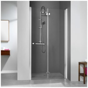 Breuer ELANA KOMFORT Drehfalttür DFTN für Nische Sondermaß, Anschlag rechts