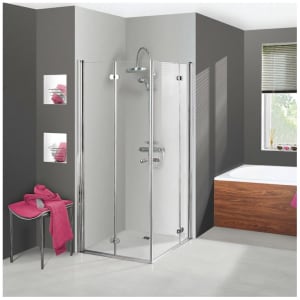 Breuer ELANA KOMFORT Drehfalt-und Drehdiagonaleinstieg 4-teilig links, Sondermaß