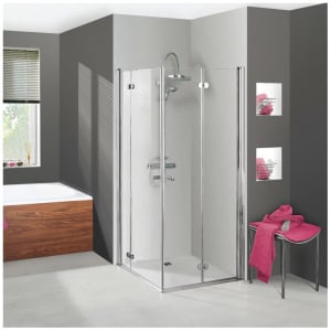 Breuer ELANA KOMFORT Drehfalt-und Drehdiagonaleinstieg 4-teilig rechts, Sondermaß