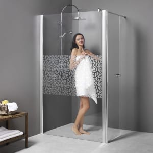 Breuer Entra Walk In Seitenwand mit beweglichem Seitenteil über Eck 120 cm, Anschlag links