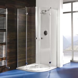 Breuer Espira Runddusche 4-teilig RD4 80 x 80 x 195 cm, Radius 55 cm