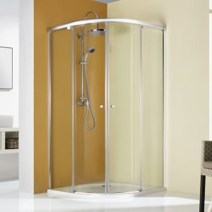 Breuer Fara Runddusche RD4 R550 mit Schiebetüren, 90 x 90 cm