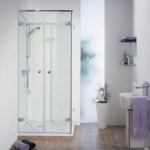 Breuer FIRST GLASS Pendeltür und Seitenwand rechts