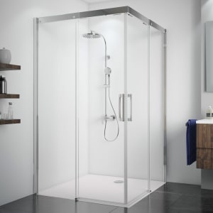 Breuer Panorama Eckeinstieg Schiebetüren 4-teilig, 120 x 120 cm