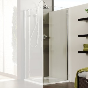 Breuer Panorama Seitenwand für Drehtür mit Festteil, 90 cm mit CER+ Beschichtung