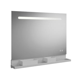 burgbad Fiumo Leuchtspiegel mit horizontaler LED-Beleuchtung 100 x 81,7 cm