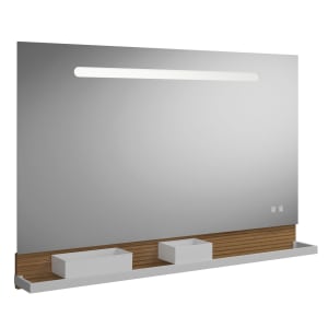 burgbad Fiumo Leuchtspiegel mit horizontaler LED-Beleuchtung 120 x 81,7 cm
