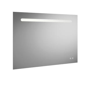 burgbad Fiumo Badspiegel mit horizontaler LED-Beleuchtung 100 x 70 cm