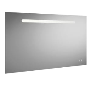 burgbad Fiumo Badspiegel mit horizontaler LED-Beleuchtung 120 x 70 cm